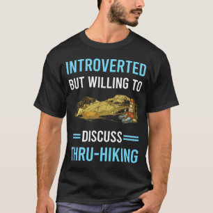 Introverte Thru-Wandelaars Door Wandel Wandel Wand T-shirt