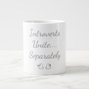 Introverte verenigen zich apart spoken extra grote beker