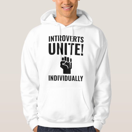 Introverte verenigen zich hoodie (Voorkant)