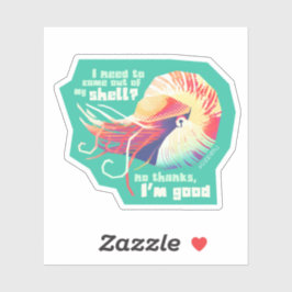 Introvertebrate nautilus - kleine sticker