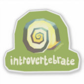 Introvertebrate slak - medium sticker (Voorkant)