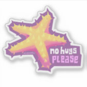 Introvertebraten zeester - kleine sticker (Voorkant)