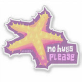 Introvertebraten zeester - middelgrote sticker (Voorkant)