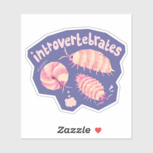 Introvertébrates isopodes - autocollant moyen