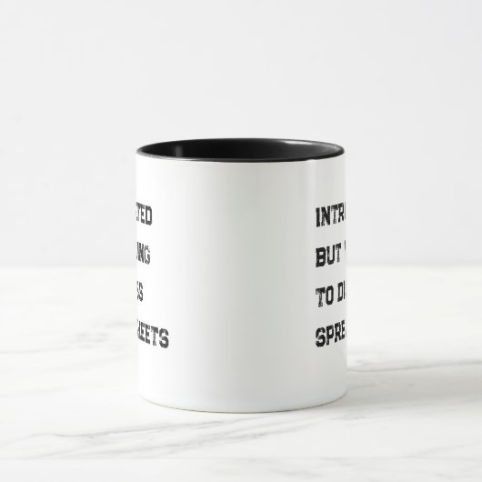 Introverted Accountant Funny Quote Coffee Mug Mok (Midden)
