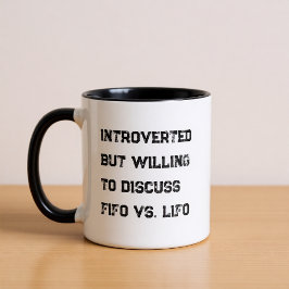 Introverted Accountant Funny Quote Coffee Mug Mok