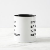 Introverted Accountant Funny Quote Coffee Mug Mok (Midden)
