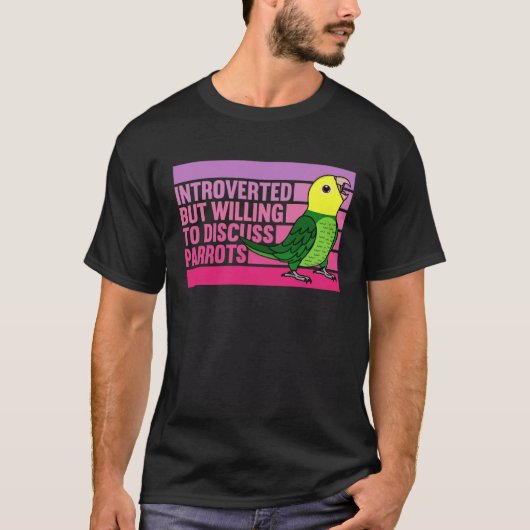 Introverted But Parrots Double Yellow headed Amazo T-shirt (Voorkant)