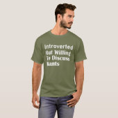 Introverted But Willing To Discuss Plants T-shirt (Voorkant volledig)