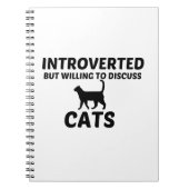 INTROVERTED CATS MAAR WILLEN BESPREKEN NOTITIEBOEK (Voorkant)