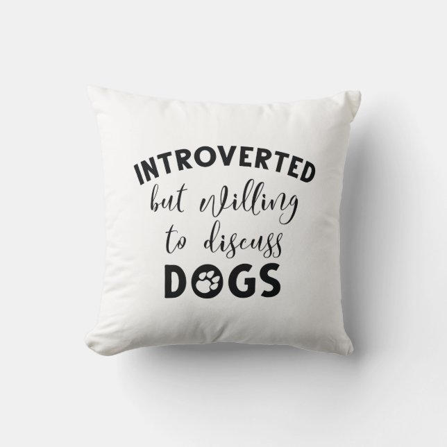 Introverted Dogs Kussen (Voorkant)