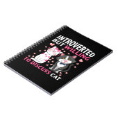 Introverted, maar bereid om het Kat te bespreken Notitieboek (Linkerzijde)