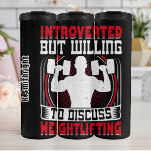 Introverted, maar bereid om te bespreken thermosbeker