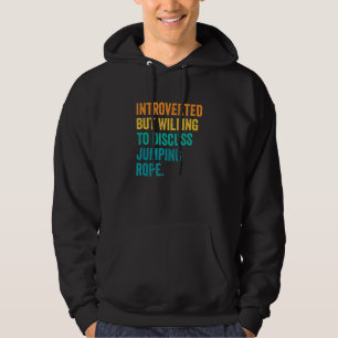 Introverted, maar bereid om te discussiëren over d hoodie