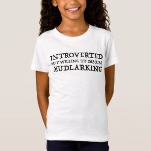 Introverted, maar bereid om te discussiëren over h t-shirt