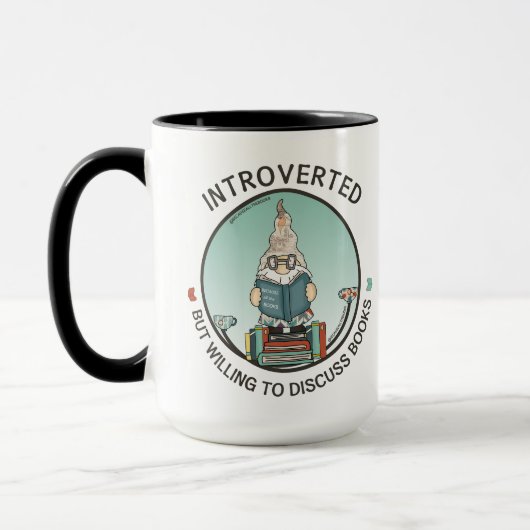 Introverted maar de bereidheid om Boeken te bespre Mok (Links)