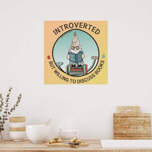 Introverted maar de bereidheid om Boeken te bespre Poster (Keuken)
