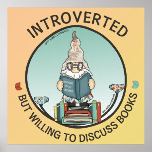 Introverted maar de bereidheid om Boeken te bespre Poster