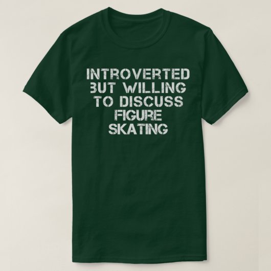 Introverted maar het Factureren om Cijfer te bespr T-shirt (Design voorkant)