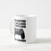 Introverted maar het willen videospellen bespreken koffiemok (Voorkant links)