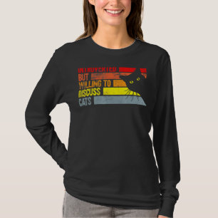 Introverted, maar wel bereid om katten te bespreke t-shirt
