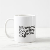 Introverted, mais prêt à discuter de SAP Mug (Gauche)