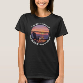 Introverted Spouse "I Really Like My Balcony" Tee T-shirt