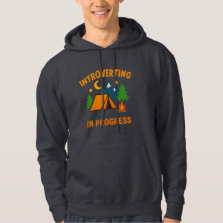 Introverten in uitvoering | Kleurrijke Camping Hoo Hoodie
