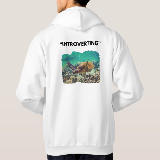 Introverterende hoodie met schildpaddensymbool  (Achterkant)