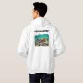 Introverterende hoodie met schildpaddensymbool  (Achterkant volledig)