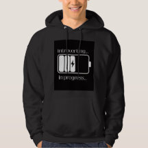 Introverting in Progress Hoodie - Grappig Relatabl