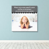 Introvertir la toile étirée par mème (Insitu (Plancher de Bois))