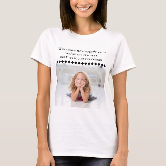 Introvertir le T-shirt Femme Mème (Devant)