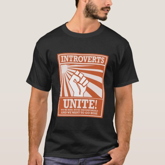 Introvertis Unite, Funny T-Shirt (Devant)