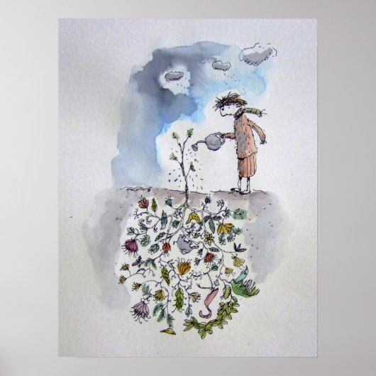 Introvert's tuin poster (Voorkant)