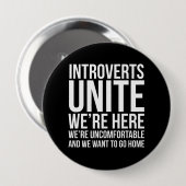 Introverts Unite Button (Voorkant /achterkant)
