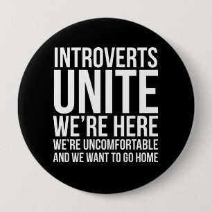 Introverts Unite Button