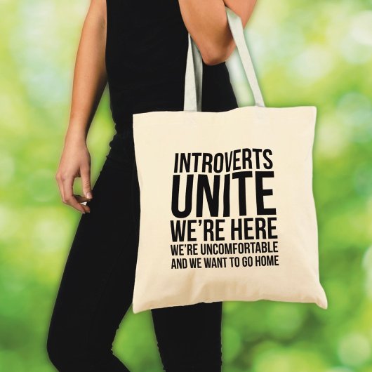 Introverts Unite Canvas tas