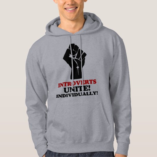 Introverts verenigen hoodie (Voorkant)