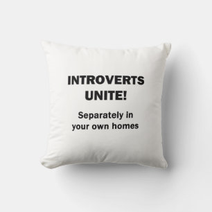 Introverts verenigen. kussen