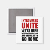 Introverts verenigen magneet (Voorkant / Achterkant)