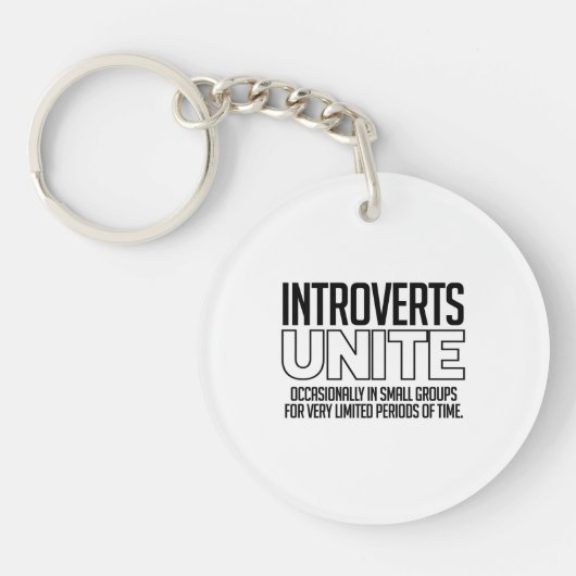 Introverts verenigen: Soms Sleutelhanger (Voorkant)