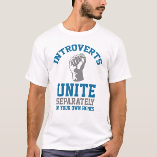 Introverts verenigen t-shirt