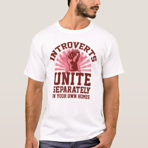 Introverts verenigen t-shirt