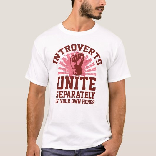 Introverts verenigen t-shirt (Voorkant)