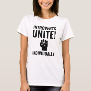 Introverts verenigen t-shirt