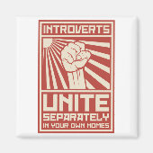 Introverts verenigen zich apart in uw eigen woning magneet (Voorkant)