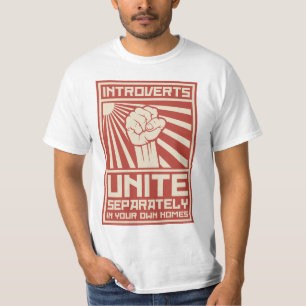 Introverts verenigen zich apart in uw eigen woning t-shirt