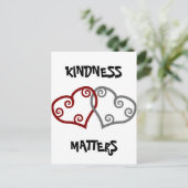 Intwind harten Kindness Materie Briefkaart (Staand voorkant)