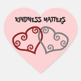 Intwind harten Kindness Materie Hart Sticker